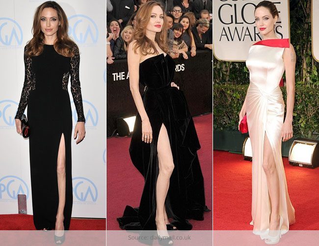 Indian celebrities in a Jolie Slit