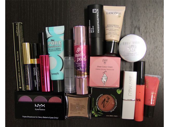 Makeup and toiletries