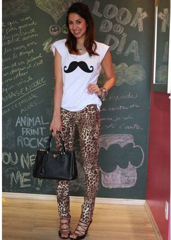 Moustache Print