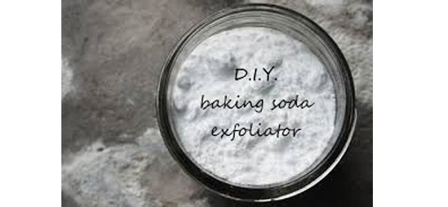 Baking soda for exfoliation