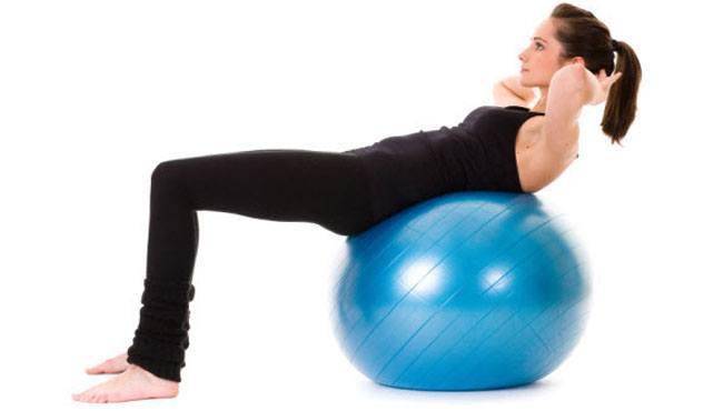 Balance Ball Crunches