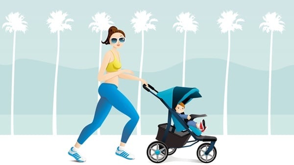 Be a Super Mom - Get in Shape by Using Your Baby's Pram