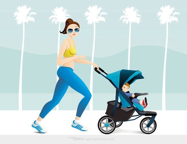 Be a Super Mom - Get in Shape by Using Your Baby's Pram