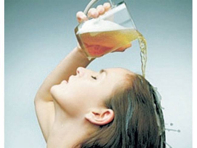 Beer as a hair rinse