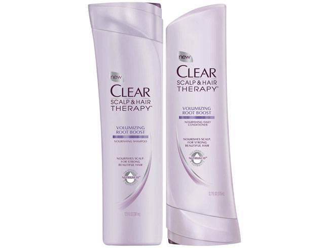 Clear Scalp and Hair Volumizing Root Boost Shampoo and Conditioner