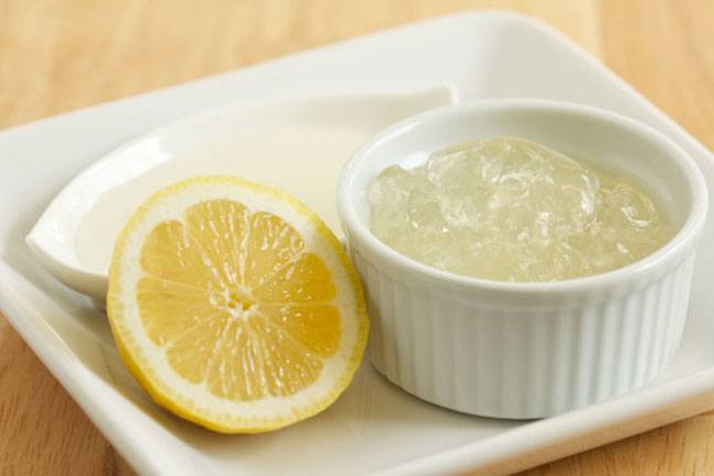 DIY lemon hair gel