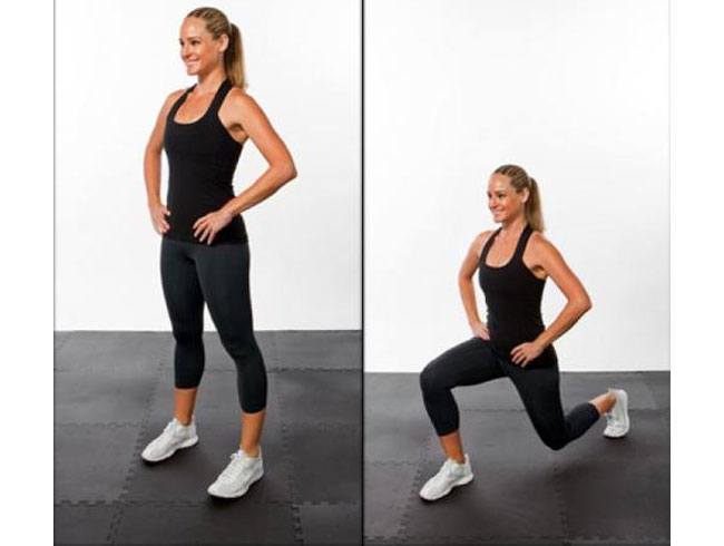 Exercise for a Sexy Butt 4 Reverse lunges