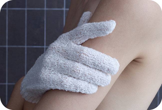 Exfoliation gloves