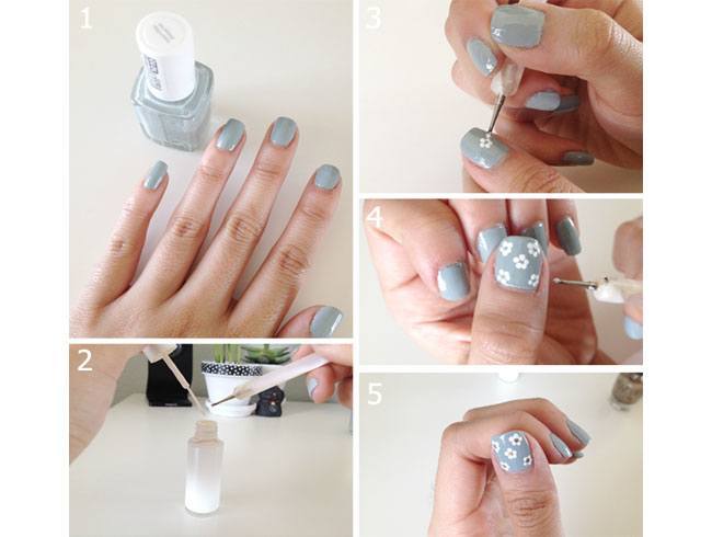 Flower Nail Art Designs