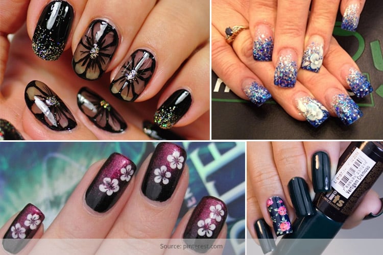 How To Make Flower Nail Art Designs
