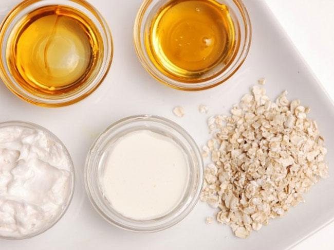 Honey oats face scrub