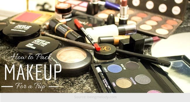 How to Pack Makeup while Travelling