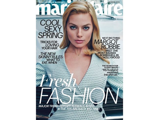 Margot Robbie on Marie Claire cover