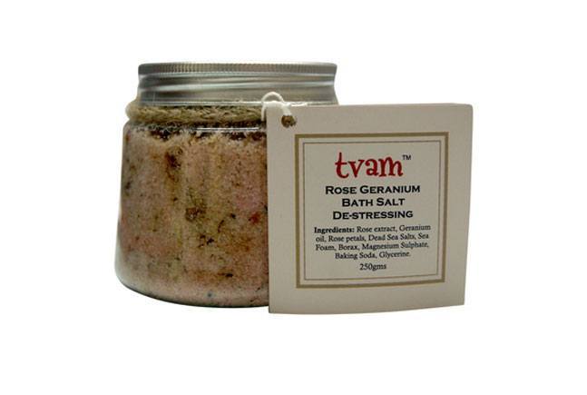 .TVAM Rose Geranium Bath Salt