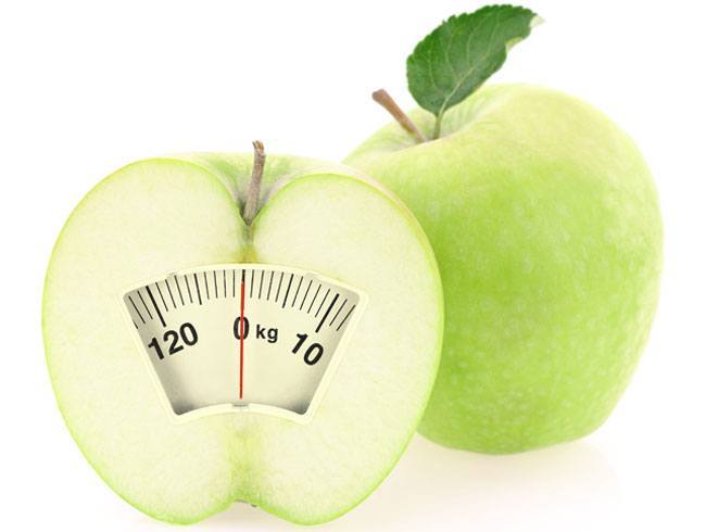 Weight loss with apple scale