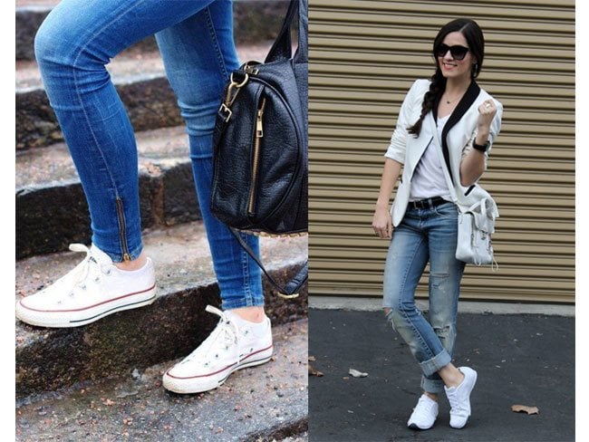 What to wear with white sneakers