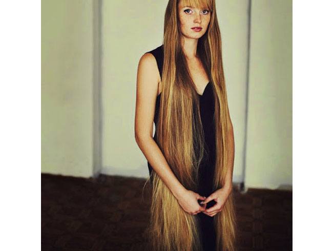 Women with super long hair is often afraid of change in her life