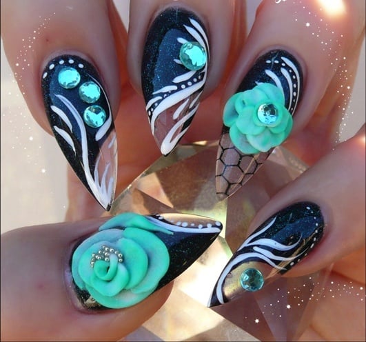 aqua nails