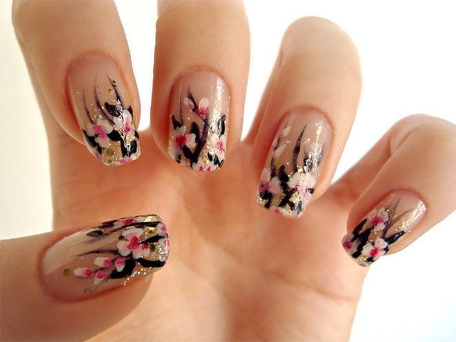 nail art flower