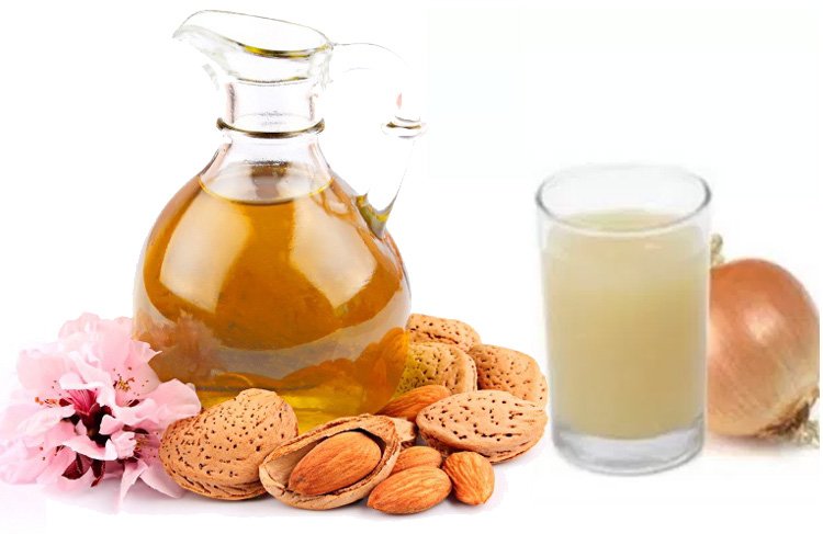 Onion Juice and Almond Oil