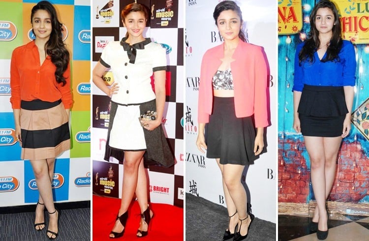 Alia Bhatt in Shorts & Skirts