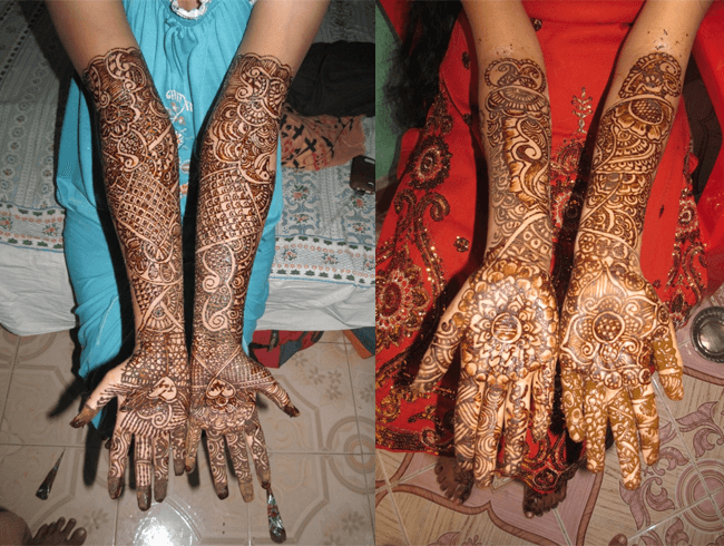 Bridal mehndi design artist