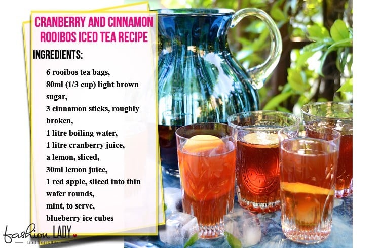 Cranberry and Cinnamon Rooibos Iced Tea Recipe