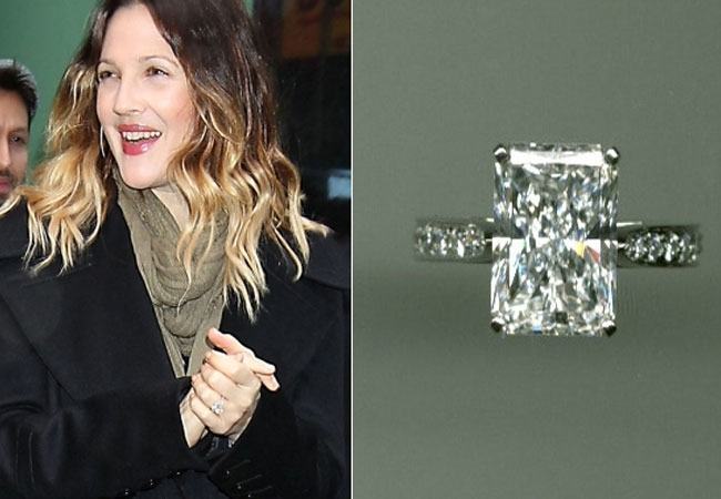 Drew Barrymore's engagement ring