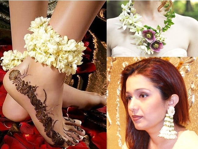 Fresh flower jewellery