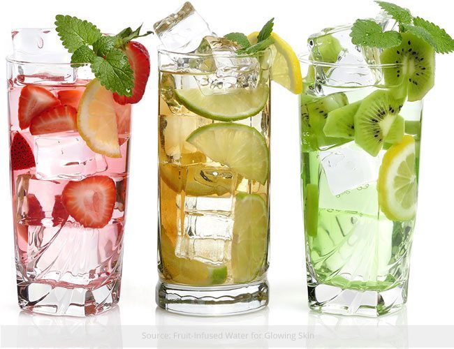 Fruit-Infused Water for Glowing Skin