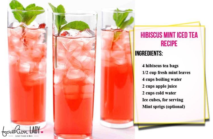 Hibiscus Mint Iced Tea Recipe 
