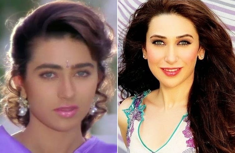 Karisma Kapoor Then and Now