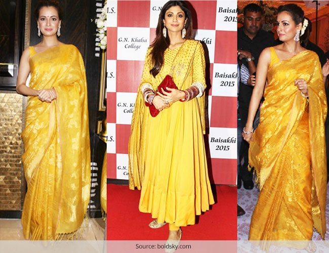 Shilpa Shetty or Dia Mirza - Who Fared Better In Yellow
