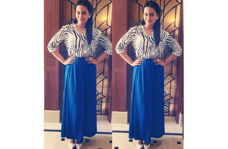 Sonakshi Sinha in maxi skirt