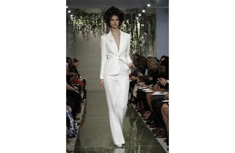 White Pant Suits For Pre Wedding Parties