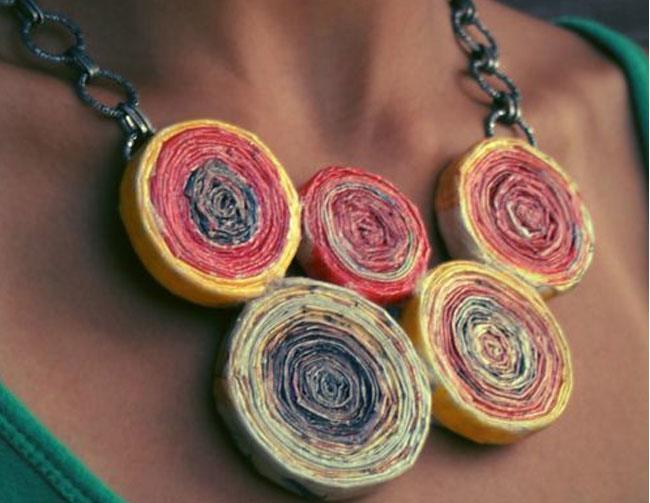 newspaper beads