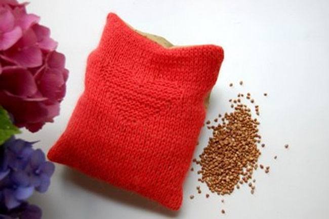 pillow with buckwheat