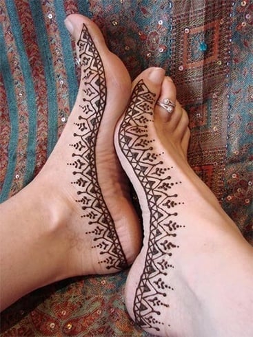 Mehndi design for legs Mehndi design for legs