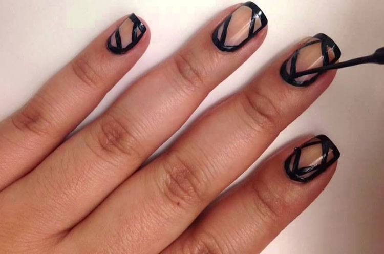 How to create Negative Space Nails