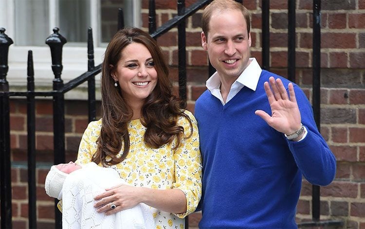 Kate Middleton and Charlotte Elizabeth Diana at mothers day