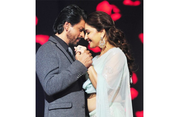 Madhuri Dixit and Shah Rukh Khan