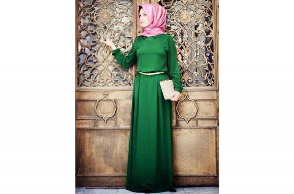 how to style maxi dress with hijab