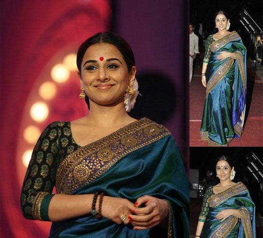 Silk Saree With Brocade Blouse