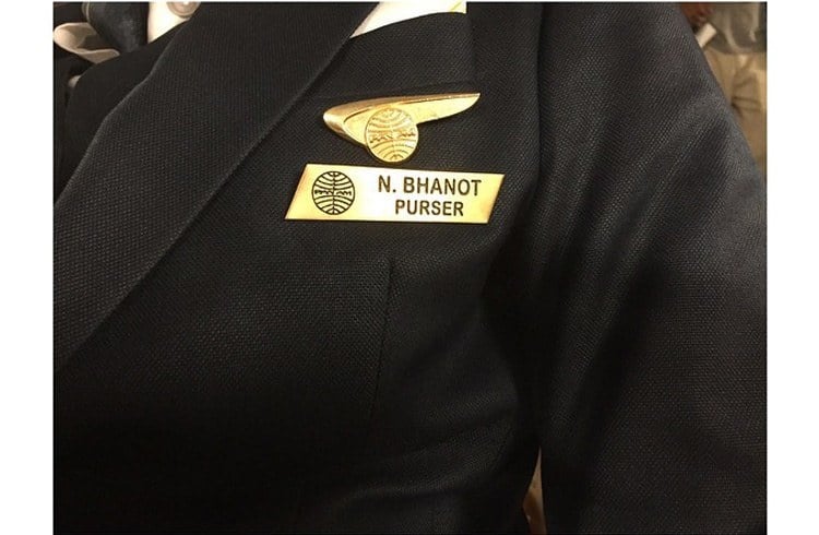Sonam Kapoor badge in Neerja Bhanot