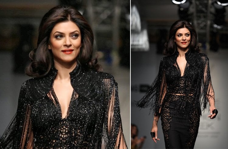 Sushmita Sen with Broad Shoulders