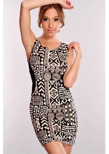 Tribal print dress