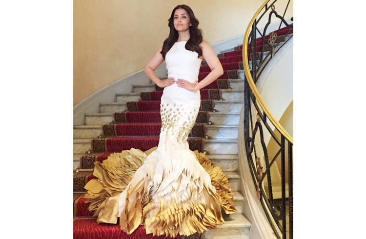 Aishwarya in George Chakra dress Aishwarya in George Chakra dress