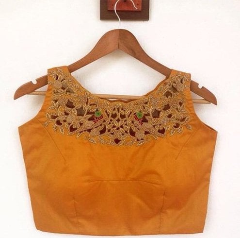 Boat Neck Saree Blouse