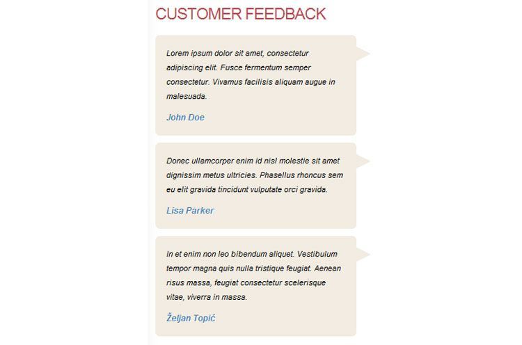 customer feedback for online shopping