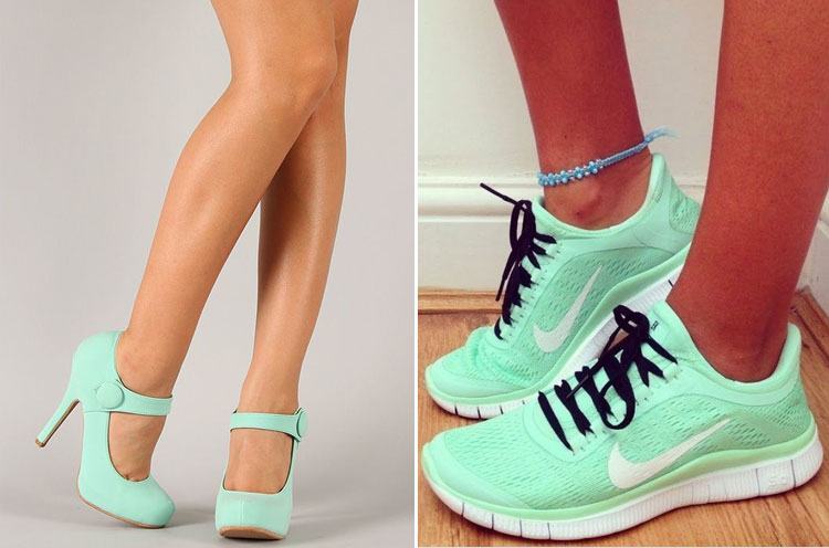 green Mint in Footwear